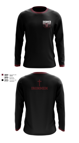 Long Sleeve Rash Guard Shirt, Don Bosco Ironmen Wrestling, Wrestling, Teamtime, Team time, sublimation, custom sports apparel, team uniforms, spirit wear, spiritwear, sports uniforms, custom shirts, team store, custom team store, fundraiser sports, apparel fundraiser