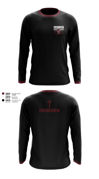 Don Bosco Ironmen Wrestling Long Sleeve Rash Guard Shirt - 2