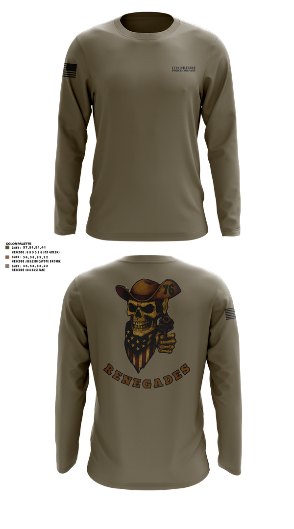 Long Sleeve Performance Shirt, 1776 Military Police Company, , Teamtime, Team time, sublimation, custom sports apparel, team uniforms, spirit wear, spiritwear, sports uniforms, custom shirts, team store, custom team store, fundraiser sports, apparel fundraiser