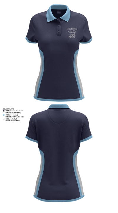 Crusaders 94336714 Women's Short Sleeve Performance Polo  - 1