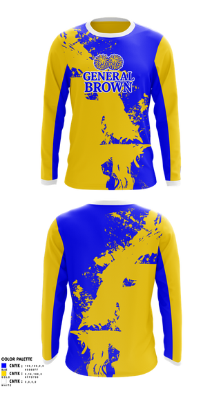 Long Sleeve Performance Shirt, General Brown, Cheer, Teamtime, Team time, sublimation, custom sports apparel, team uniforms, spirit wear, spiritwear, sports uniforms, custom shirts, team store, custom team store, fundraiser sports, apparel fundraiser