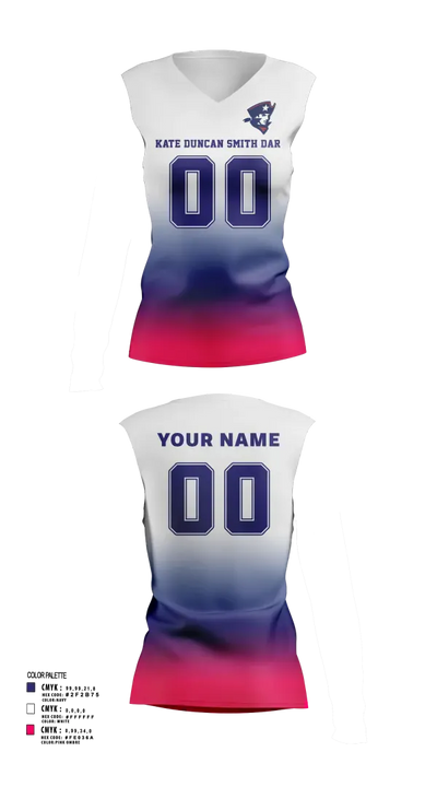 Kate Duncan Smith DAR School Volleyball 52095920 Sleeveless Performance Shirt - 2