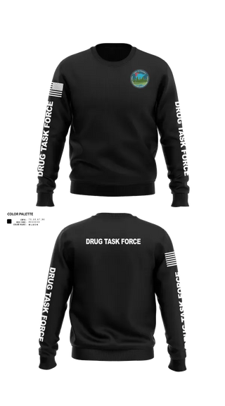 Crew Neck Sweatshirt, Pine to Prairie Drug Task Force, Police, Teamtime, Team time, sublimation, custom sports apparel, team uniforms, spirit wear, spiritwear, sports uniforms, custom shirts, team store, custom team store, fundraiser sports, apparel fundraiser