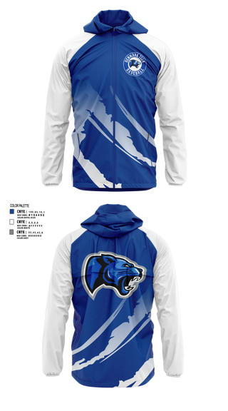 Windbreaker, Denmark Tech Panthers, Baseball, Teamtime, Team time, sublimation, custom sports apparel, team uniforms, spirit wear, spiritwear, sports uniforms, custom shirts, team store, custom team store, fundraiser sports, apparel fundraiser