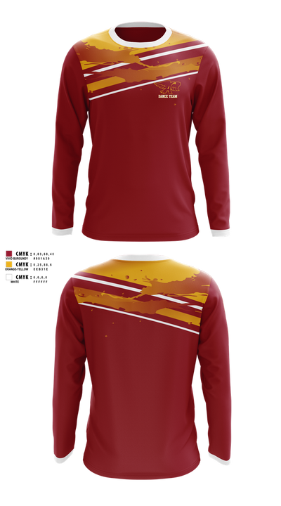 Ankeny High School Dance Team 73096309 Long Sleeve Performance Shirt 100