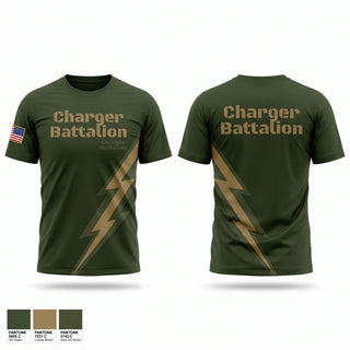 Old School Cotton Feel Shirt, Charger Battalion, Army, Teamtime, Team time, sublimation, custom sports apparel, team uniforms, spirit wear, spiritwear, sports uniforms, custom shirts, team store, custom team store, fundraiser sports, apparel fundraiser