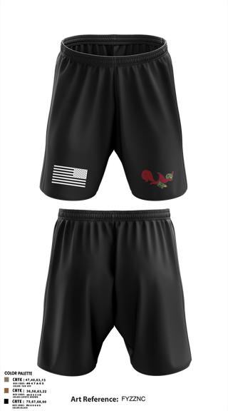 Athletic Shorts With Pockets, 1-1 Attack Battalion, HHC, S2, Army, Teamtime, Team time, sublimation, custom sports apparel, team uniforms, spirit wear, spiritwear, sports uniforms, custom shirts, team store, custom team store, fundraiser sports, apparel fundraiser