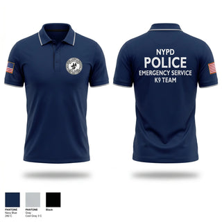 Short Sleeve Performance Polo, NYPD ESU K9, Police, Teamtime, Team time, sublimation, custom sports apparel, team uniforms, spirit wear, spiritwear, sports uniforms, custom shirts, team store, custom team store, fundraiser sports, apparel fundraiser
