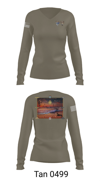 Womens Long Sleeve Vneck Shirt, NAVSTA MAYPORT SECURITY, , Teamtime, Team time, sublimation, custom sports apparel, team uniforms, spirit wear, spiritwear, sports uniforms, custom shirts, team store, custom team store, fundraiser sports, apparel fundraiser