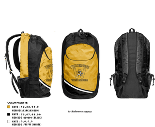 Gear Bag, Whitehorse High School Track & Field, Track & Field, Teamtime, Team time, sublimation, custom sports apparel, team uniforms, spirit wear, spiritwear, sports uniforms, custom shirts, team store, custom team store, fundraiser sports, apparel fundraiser