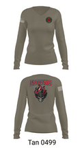 1st Squad Infernos 56833485 Women's Long Sleeve V-neck Shirt - 11