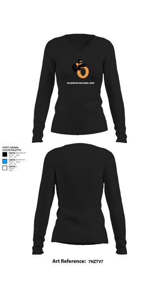 Womens Long Sleeve Vneck Shirt, Belchertown High School Cheer, Cheer, Teamtime, Team time, sublimation, custom sports apparel, team uniforms, spirit wear, spiritwear, sports uniforms, custom shirts, team store, custom team store, fundraiser sports, apparel fundraiser