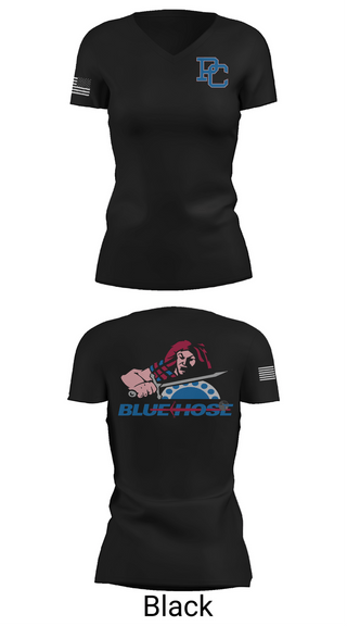 Womens Short Sleeve Vneck Shirt, PC ROTC, Army, Teamtime, Team time, sublimation, custom sports apparel, team uniforms, spirit wear, spiritwear, sports uniforms, custom shirts, team store, custom team store, fundraiser sports, apparel fundraiser