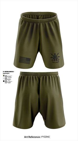 Athletic Shorts With Pockets, Charlie Co, Army, Teamtime, Team time, sublimation, custom sports apparel, team uniforms, spirit wear, spiritwear, sports uniforms, custom shirts, team store, custom team store, fundraiser sports, apparel fundraiser