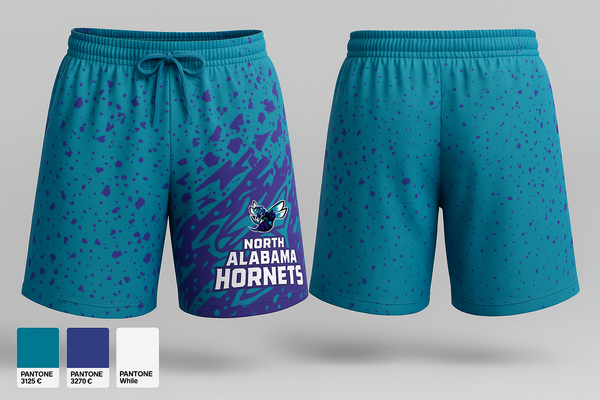 Athletic Shorts With Pockets, North Alabama Hornets, , Teamtime, Team time, sublimation, custom sports apparel, team uniforms, spirit wear, spiritwear, sports uniforms, custom shirts, team store, custom team store, fundraiser sports, apparel fundraiser