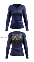 K9  Women's Long Sleeve V-neck Shirt - 2