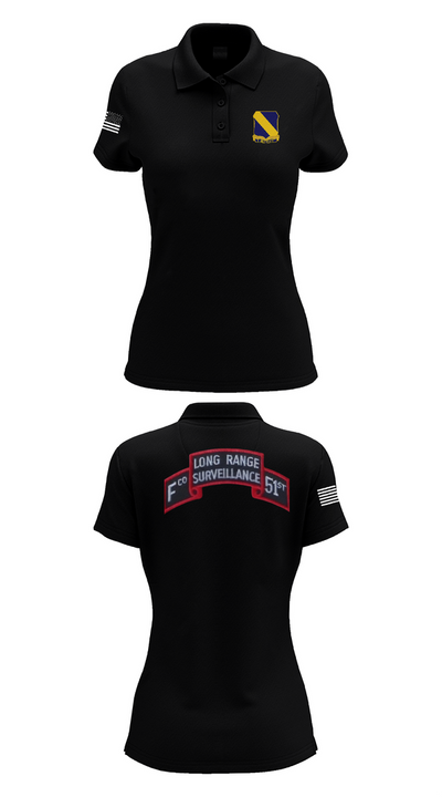 Fco 51st infantry LRSU 81538423 Women's Short Sleeve Performance Polo  - 35