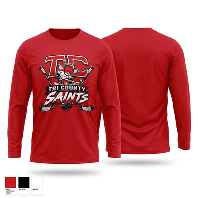 Tri County Saints Long Sleeve Performance Shirt - 2