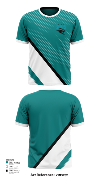 Rosemary Clarke Middle School Cheer 20621006 Short Sleeve Performance Shirt - 41