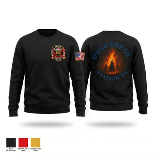 Crew Neck Sweatshirt, Oneco Fire Co., Fire Department, Teamtime, Team time, sublimation, custom sports apparel, team uniforms, spirit wear, spiritwear, sports uniforms, custom shirts, team store, custom team store, fundraiser sports, apparel fundraiser