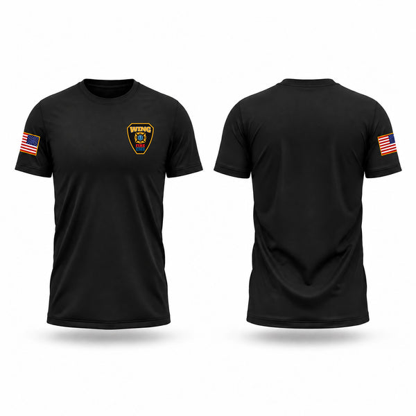 Old School Cotton Feel Shirt, Wing Rural Fire Protection District, Fire Department, Teamtime, Team time, sublimation, custom sports apparel, team uniforms, spirit wear, spiritwear, sports uniforms, custom shirts, team store, custom team store, fundraiser sports, apparel fundraiser