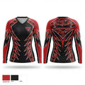 Thunderhawks 69704608 Women's Long Sleeve V-neck Shirt - 1