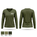 LINCOLN AJROTC 12619193 Women's Long Sleeve V-neck Shirt - 1