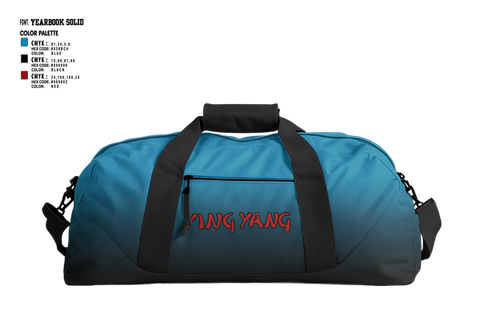 Duffle Bag, Ying Tang, Spirit Store, Teamtime, Team time, sublimation, custom sports apparel, team uniforms, spirit wear, spiritwear, sports uniforms, custom shirts, team store, custom team store, fundraiser sports, apparel fundraiser