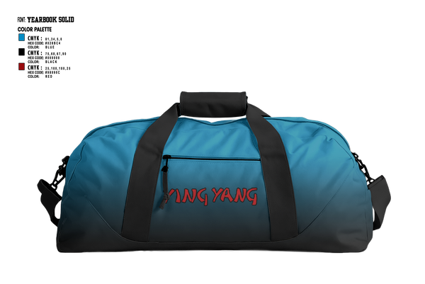 Duffle Bag, Ying Tang, Spirit Store, Teamtime, Team time, sublimation, custom sports apparel, team uniforms, spirit wear, spiritwear, sports uniforms, custom shirts, team store, custom team store, fundraiser sports, apparel fundraiser