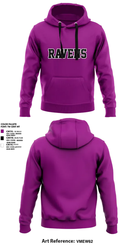 Hoodie, RAVENS, , Teamtime, Team time, sublimation, custom sports apparel, team uniforms, spirit wear, spiritwear, sports uniforms, custom shirts, team store, custom team store, fundraiser sports, apparel fundraiser