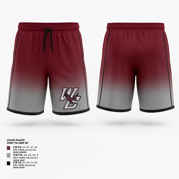 Athletic Shorts With Pockets, West Carroll, , Teamtime, Team time, sublimation, custom sports apparel, team uniforms, spirit wear, spiritwear, sports uniforms, custom shirts, team store, custom team store, fundraiser sports, apparel fundraiser