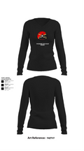 7th Squadron, Sixth Cavalry Regiment 24299123 Women's Long Sleeve V-neck Shirt - 22