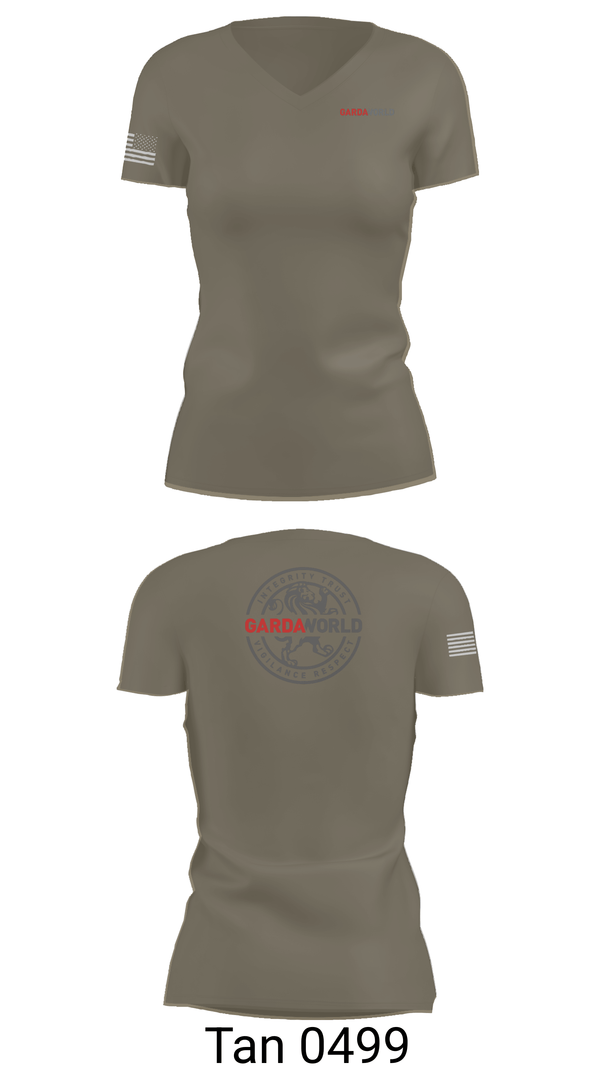 Womens Short Sleeve Vneck Shirt, GardaWorld, Police, Teamtime, Team time, sublimation, custom sports apparel, team uniforms, spirit wear, spiritwear, sports uniforms, custom shirts, team store, custom team store, fundraiser sports, apparel fundraiser