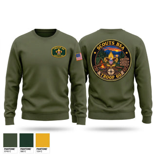 Crew Neck Sweatshirt, Troup 60, Fire Department, Teamtime, Team time, sublimation, custom sports apparel, team uniforms, spirit wear, spiritwear, sports uniforms, custom shirts, team store, custom team store, fundraiser sports, apparel fundraiser