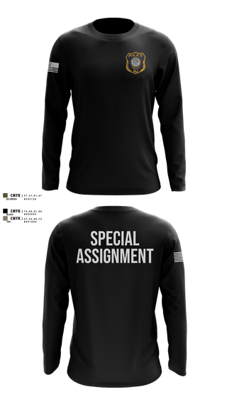 Long Sleeve Performance Shirt, Special assignment OFC, Police, Teamtime, Team time, sublimation, custom sports apparel, team uniforms, spirit wear, spiritwear, sports uniforms, custom shirts, team store, custom team store, fundraiser sports, apparel fundraiser