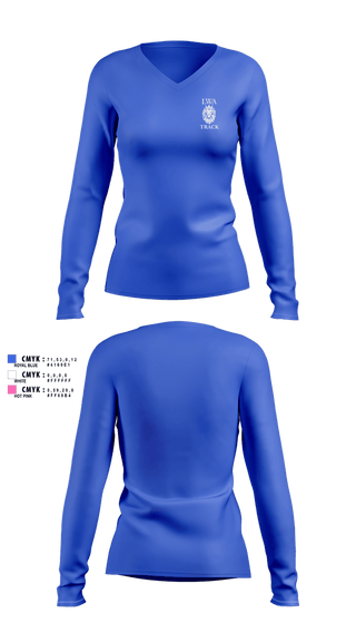 Womens Long Sleeve Vneck Shirt, LWA Track, Track & Field, Teamtime, Team time, sublimation, custom sports apparel, team uniforms, spirit wear, spiritwear, sports uniforms, custom shirts, team store, custom team store, fundraiser sports, apparel fundraiser