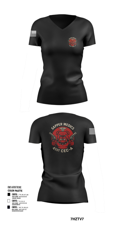 41 CEC-A 9986911 Women's Short Sleeve V-neck Shirt - 101