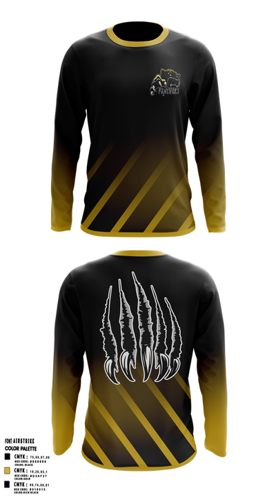 Wright Panthers 54256732 Long Sleeve Performance Shirt 1