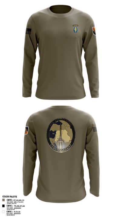 5th Special Forces Group 48922041 Long Sleeve Performance Shirt 1