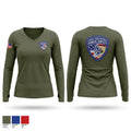 Woodville State University Police Department Women's Long Sleeve V-neck Shirt - 1