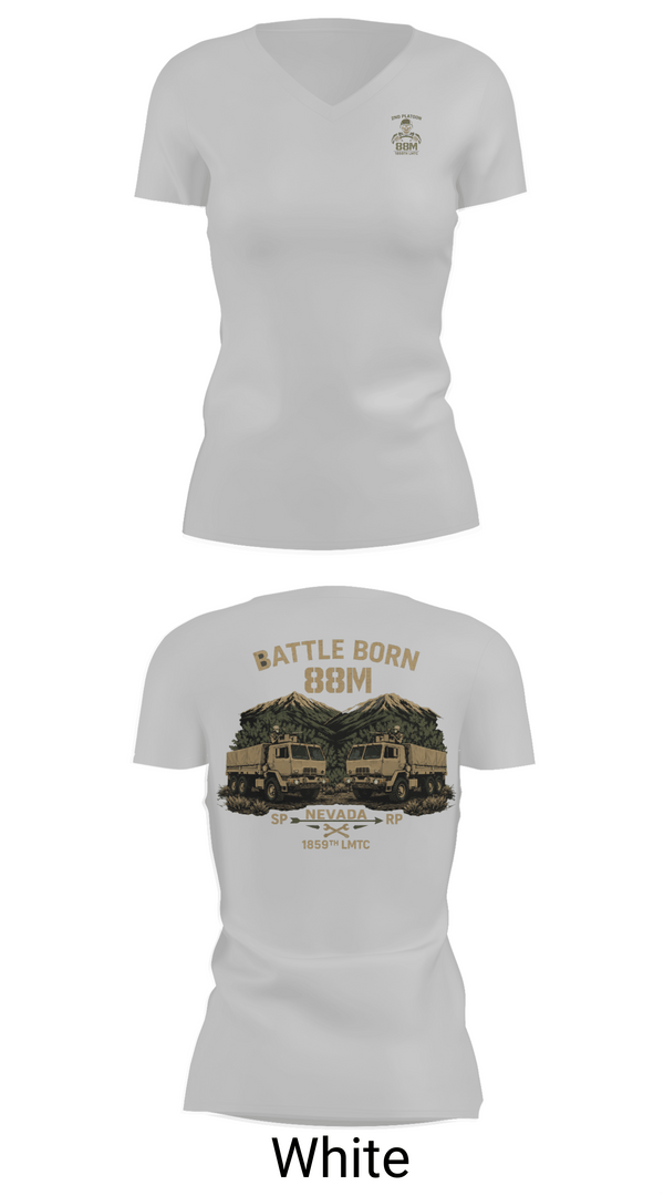 Womens Short Sleeve Vneck Shirt, 1859th LMTC, National Guard, Teamtime, Team time, sublimation, custom sports apparel, team uniforms, spirit wear, spiritwear, sports uniforms, custom shirts, team store, custom team store, fundraiser sports, apparel fundraiser