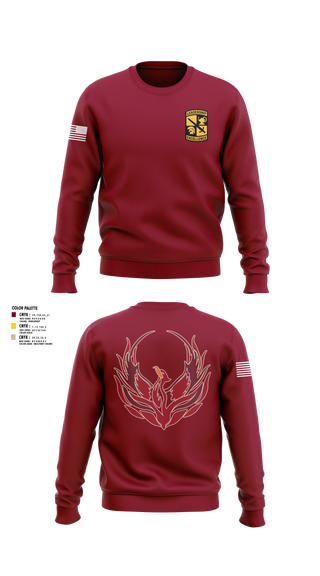 Crew Neck Sweatshirt, Renaissance High School, Army, Teamtime, Team time, sublimation, custom sports apparel, team uniforms, spirit wear, spiritwear, sports uniforms, custom shirts, team store, custom team store, fundraiser sports, apparel fundraiser