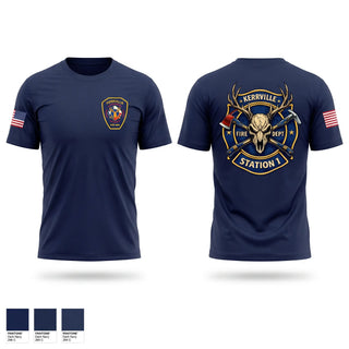 Short Sleeve Performance Shirt, Kerrville Fire Dept, Fire Department, Teamtime, Team time, sublimation, custom sports apparel, team uniforms, spirit wear, spiritwear, sports uniforms, custom shirts, team store, custom team store, fundraiser sports, apparel fundraiser