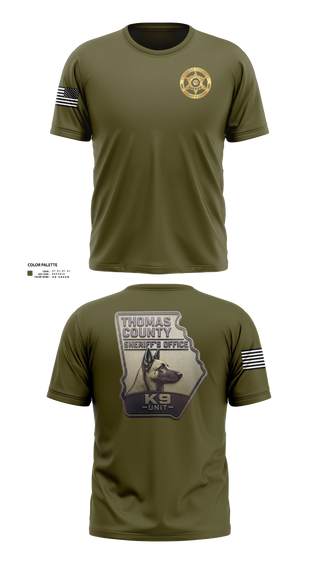 Short Sleeve Performance Shirt, Thomas county sheriff's office, Police, Teamtime, Team time, sublimation, custom sports apparel, team uniforms, spirit wear, spiritwear, sports uniforms, custom shirts, team store, custom team store, fundraiser sports, apparel fundraiser
