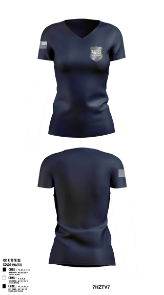 Womens Short Sleeve Vneck Shirt, West Concord Police Department, Police, Teamtime, Team time, sublimation, custom sports apparel, team uniforms, spirit wear, spiritwear, sports uniforms, custom shirts, team store, custom team store, fundraiser sports, apparel fundraiser