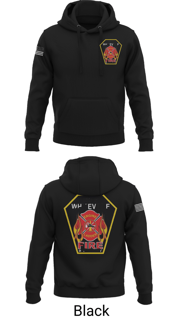 Hoodie, WHITEVILLE FIRE DEPARTMENT, Fire Department, Teamtime, Team time, sublimation, custom sports apparel, team uniforms, spirit wear, spiritwear, sports uniforms, custom shirts, team store, custom team store, fundraiser sports, apparel fundraiser