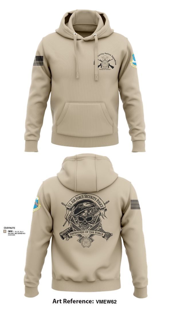 Hoodie, 380th Security Police Squadron, , Teamtime, Team time, sublimation, custom sports apparel, team uniforms, spirit wear, spiritwear, sports uniforms, custom shirts, team store, custom team store, fundraiser sports, apparel fundraiser