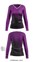 Valley Vista Girls Soccer 40644666 Women's Long Sleeve V-neck Shirt - 101