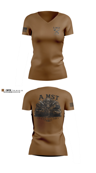 Womens Short Sleeve Vneck Shirt, A Battery, 1-6 FA, A MST, Army, Teamtime, Team time, sublimation, custom sports apparel, team uniforms, spirit wear, spiritwear, sports uniforms, custom shirts, team store, custom team store, fundraiser sports, apparel fundraiser