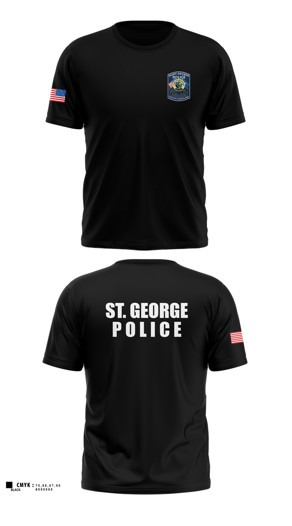 Old School Cotton Feel Shirt, St. George police dept, Police, Teamtime, Team time, sublimation, custom sports apparel, team uniforms, spirit wear, spiritwear, sports uniforms, custom shirts, team store, custom team store, fundraiser sports, apparel fundraiser